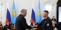 В Астрахани прошел торжественный прием губернатора ко Дню России с участием сотрудников Росгвардии - Росгвардия