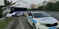Пассажирский автобус протаранил столб в Тольятти 12 июня - Комсомольская Правда Самара