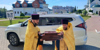 В Борском благочинии встретили ковчег с частицей мощей святого праведного воина Феодора Ушакова - Нижегородская епархия