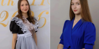 Девушки, которые получили высший балл на ЕГЭ. Фото: губернатор Оренбургской области области Евгений Солнцев - Ural56.Ru