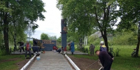 Благоустройство территории  у памятника завершено - Звезда