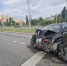 В Самаре водитель протаранил ограждение на Московском шоссе после разрыва шины - ProGorodSamara.Ru