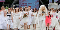 Старты в свадебных платьях: первый забег невест прошёл в Ставрополе - ИА Победа 26