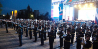 В Пятигорске торжественно открыли всероссийский фестиваль оркестров Росгвардии. - Администрация г. Пятигорск
