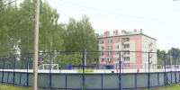 Резиновое покрытие, освещение и хоккейные ворота: в Оршанке заработала новая спортзона - Pg12.Ru