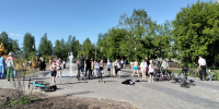 В парке "Двуречье" появилась новая стела "Кирово-Чепецк: сила двуречья" - Prochepetsk.ru