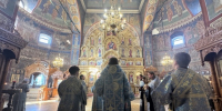 Вечернее богослужение в Троицком кафедральном соборе г. Щигры. - Щигровская епархия