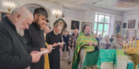 В Неделю Всех святых, в земле Русской просиявших, в храме Рождества Христова п. Кез - Глазовская Епархия