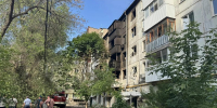 "Подумали, что упал беспилотник": очевидец рассказал, как начался пожар на ул. 22 Партсъезда - Волга Ньюс