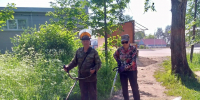 Детская площадка в ТОС «Ленинский» получила новую жизнь благодаря совместным усилиям жителей и депутатов городской Думы - Администрация городского округа