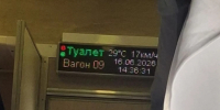 Температура воздуха в вагоне. Фото: пассажиры - Ural56.Ru