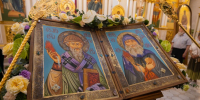 Настоятель Свято-Троицкого собора совершил молебен с акафистом преподобному Гавриилу Самтаврийскому (Ургебадзе) - Свято-Троицкий собор