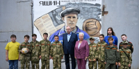 «Лица героев»: во дворе нижегородской школы появился мурал легенде футбола Льву Яшину - Единая Россия