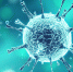 A blue colored biological microscopic virus - Министерство здравоохранения
