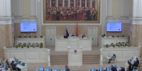 Скриншот трансляции заседания ЗакСа - Мой район