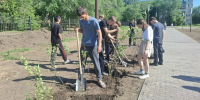 Жители Ясного благоустраивают Аллею Героев - YasVesti.Ru