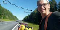Пскович Дмитрий Жуков на велосипеде преодолевает путь из Пскова во Владивосток - Luki.Ru
