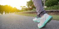 Road to success,running on road with sports shoes,healthy lifestyle sports woman running, female legs with sneakers jogging in evening prepare for marathon - ИА AmurSport.Ru