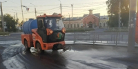 Ночью спецтехника мыла и прометала  дороги и тротуары. - Городской округ Иваново
