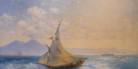 Айвазовский И. К. Пейзаж с Везувием. 1896 г. Из собрания Красноярского художественного музея - Газета Красноярский рабочий