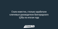 Стало известно, столько заработали ключевые руководители белгородского ЦЭБа по итогам года - Fonar.Tv