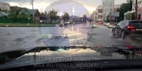 В центре Пензы асфальт разорвало, из-под дороги забил фонтан воды - Stolica58.Ru