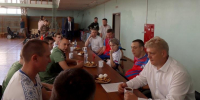 Полпред встретился с ветеранами СВО – членами команды по ПОДА-футболу - Сетевое издание Заря-Полтавка