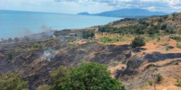 В Алуште вспыхнула сухая трава на площади 5 гектаров - Вести Крым