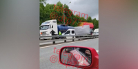 ДТП с участием трех грузовых автомобилей произошло на 64-м километре Киевского шоссе - M24.Ru