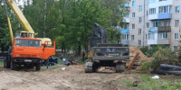 На участке теплотрассы по ул. Ворошилова, г. Клинцы, продолжается капитальный ремонт в рамках реализации регионального проекта «Модернизация коммунальной инфраструктуры».. - Администрация г. Клинцы