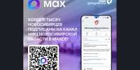 Более 11 тысяч новосибирцев подписаны на канал «МФЦ Новосибирской области» в МАХ - Баганский район