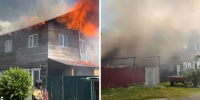 В Новосибирске загорелся частный дом рядом с Бугринским мостом - Gorsite.Ru
