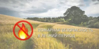 Летом особенно важно соблюдать правила пожарной безопасности - Бакалинский район