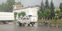 На Октябрьском проспекте УАЗ столкнулся с мотоциклом - Newsler.Ru