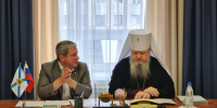 Состоялась рабочая встреча митрополита Корнилия и главы Архангельска Дмитрия Морева - Архангельская епархия