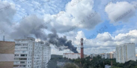 Строительный рынок загорелся в Балашихе - M24.Ru