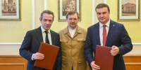 Виталий Хоценко и Владимир Машков подписали соглашение о сотрудничестве Омской области и Союза театральных деятелей России - Газета Омский пригород