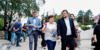 Члены Общественной палаты проверили ход работ по благоустройству двора на Ильича, 51-53 в Шатуре - Общественная палата МО