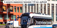 Более 100 млн рублей взыскали с водителей автомобилей за задержки трамваев с 2022 года - Департамент транспорта