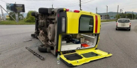 Карета скорой помощи с младенцем попала в ДТП в Находке - M24.Ru