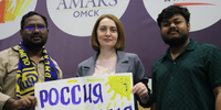 Иностранные студенты ОмГМУ поздравляют гандбольный клуб «Скиф» с победой!! - ОмГМУ