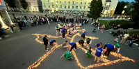В городе Орле зажгли «Огненную картину войны» - Правительство Орловской области