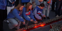 «Огненные картины» в Зайцево: тысячи свечей зажгли в память о жертвах войны - Единая Россия