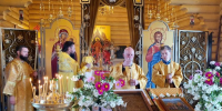 В Неделю 2-ю по Пятидесятнице, Всех святых, в земле Русской просиявших, в храме Богоявления Господня с. Парзи - Глазовская Епархия