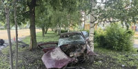 В Вятских Полянах водитель Ford Focus в состоянии опьянения врезался в дерево - VyatkaKirov.Ru
