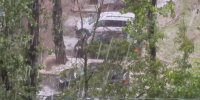 Ливень и град обрушились на Москву - M24.Ru