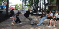 В детском парке р. п. Башмаково сотрудники модельной библиотеки имени М.Н. Пономарёва провели игру-путешествие - Башмаковский район