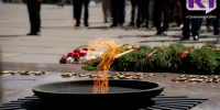 В Сыктывкаре почтили память павших воинов у мемориалов "Вечная слава" и "Скорбящий воин" - ИА Комиинформ