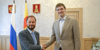 22.06.2026 | Глава региона Виталий Королев и президент РФБ Андрей Кириленко договорились о совместной работе по созданию современного центра для игровых видов спорта в Твери - Главное управление по архивному делу