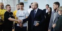 Вячеслав Федорищев посетил команду Клявлинской футбольной лиги - SamaraGIS.Ru